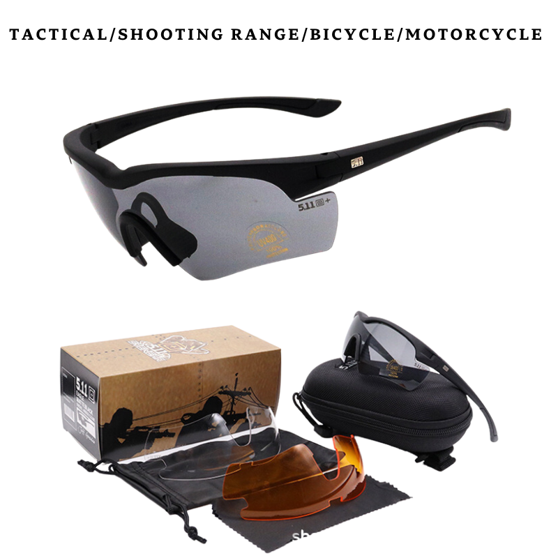 New 5 Lens Set Polarized Tactical Goggles Men Outdoor Sports Windproof  Dustproof Climbing Glasses Safety Protective Glasses, 男裝, 手錶及配件, 眼鏡-  Carousell