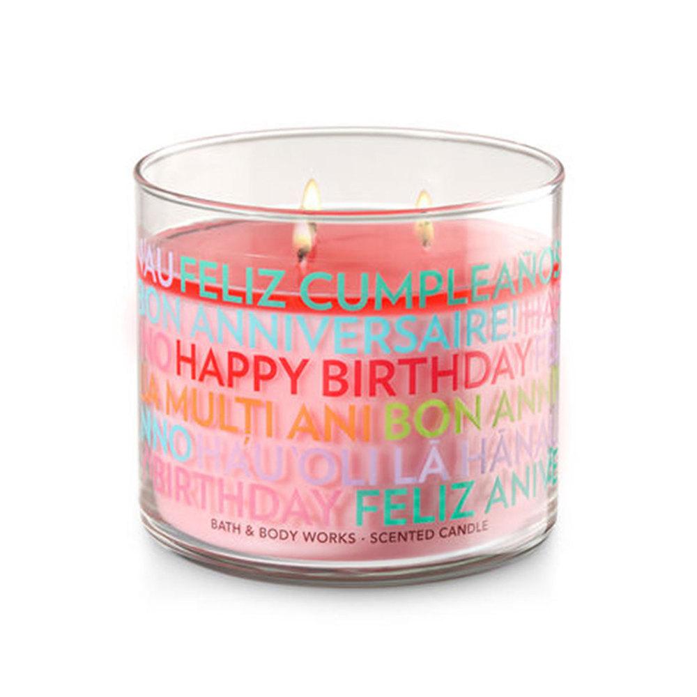 happy birthday bath and body works candle