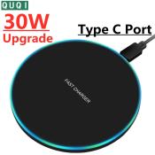 Fast Qi Wireless Charger Pad for iPhone, Samsung, Xiaomi (Brand Name: FastCharge+)
