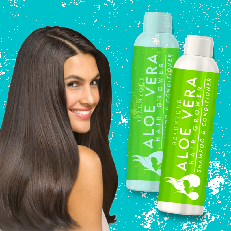 Aloe Vera Hair Grower Shampoo & Conditioner for All Hair Types