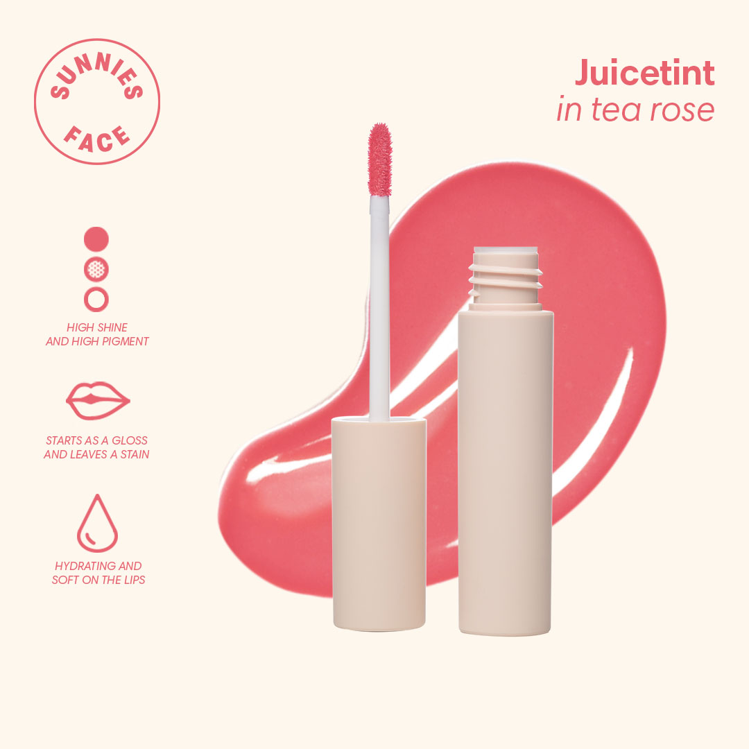 Discount on Sunnies Face  shoes - SKU: Sunnies Face Juicetint [Hydrating Soft Lip Tint] (Tea Rose)