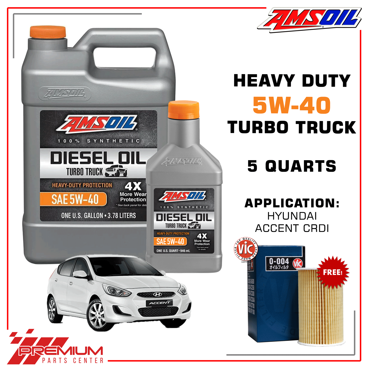 AMSOIL Heavy-Duty Synthetic Diesel Oil