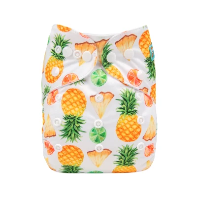 ALVA Baby 3.0 Cloth Diapers 【shell only】Printed One Size Reusable Washable Pocket nappy fit 3-15kg newborn to 3 years old babies (16)