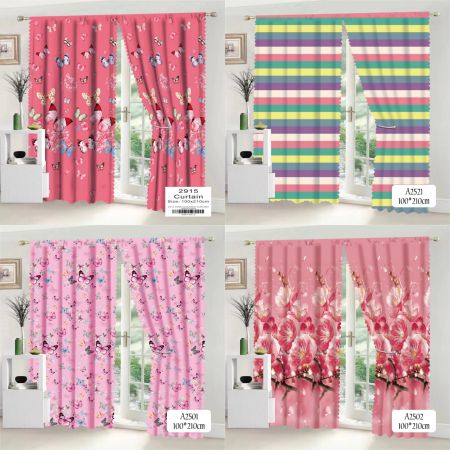 Gussy Christmas Curtain - Festive Window/Door Decor (Best Seller)