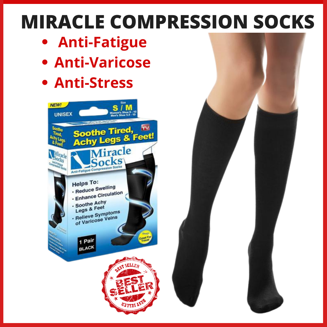 Varicose veins compression knee high pain relief pressure circulation soft varicose  compression