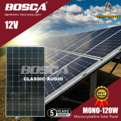 BOSCA 120W Mono Solar Panel, 5 Year Warranty