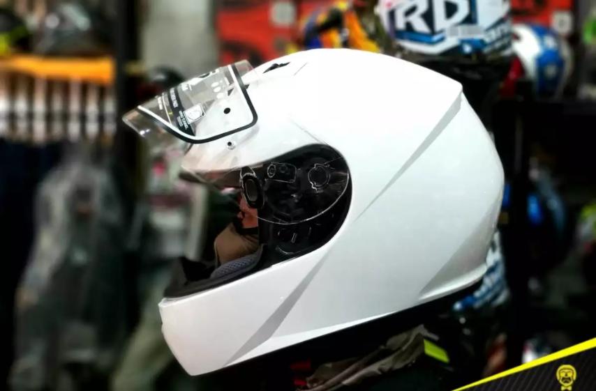 HJC CS 15 PLAIN WHITE FULL FACE HELMET 