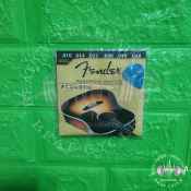 Fender Acoustic Guitar String 6pcs./1set with Free One Pick