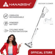 Hanabishi Cordless Vacuum Cleaner with HEPA Filtration System