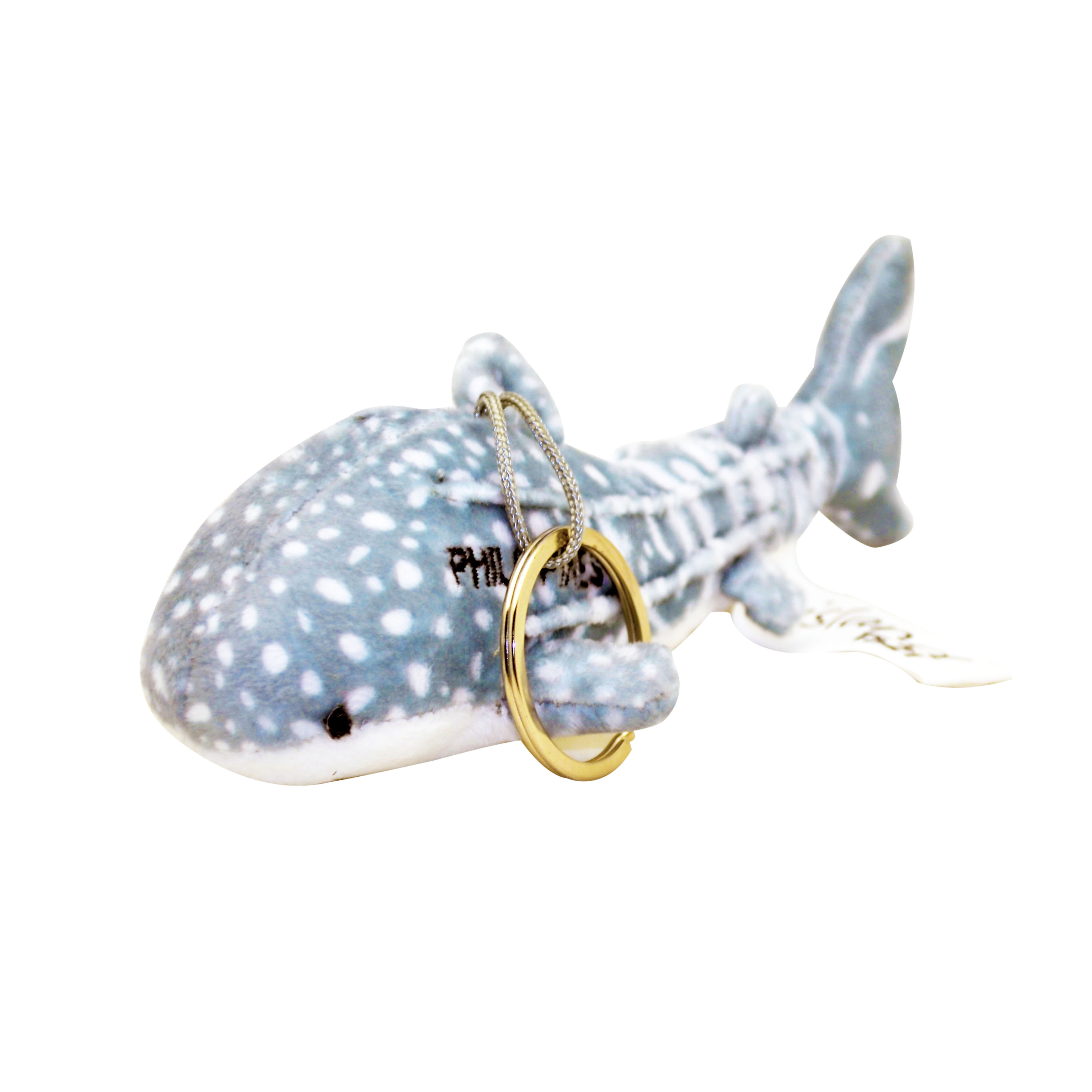 Philippine Plush Keychain Whale Shark 16cm Blue Gray 146 Gaisano