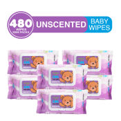 INSPI Babies Unscented Baby Wipes Bundle - 480 Sheets