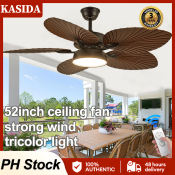 42" Retractable Chandelier Ceiling Fan with Lights, 6-Speed, Remote-Controlled