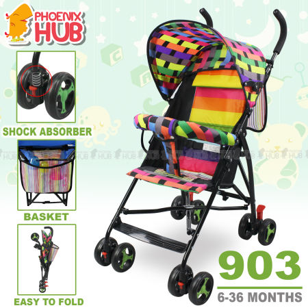 Phoenix Hub 903 Foldable Baby Stroller - Lightweight and Portable