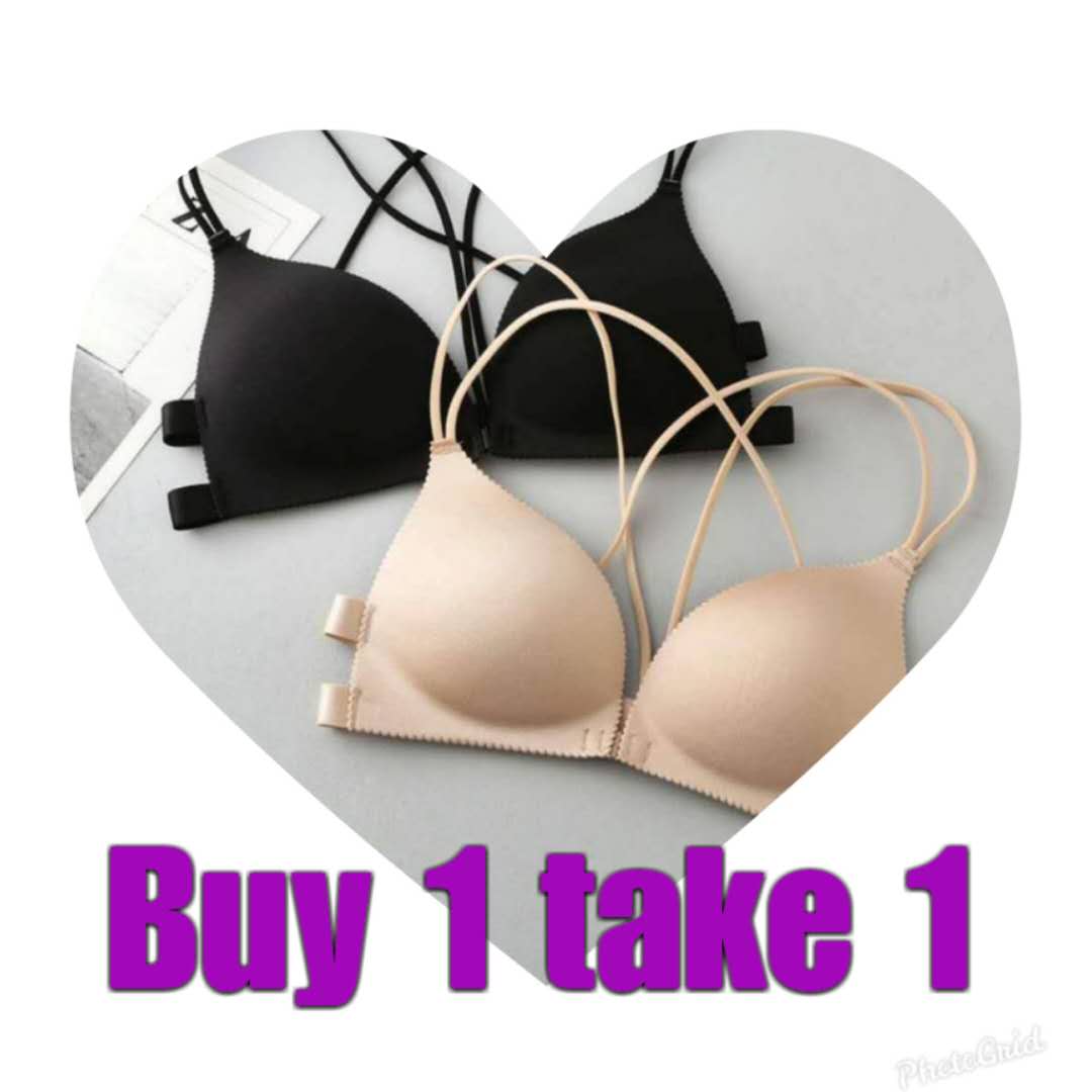 INTIMA Front Buckle Push Up Bra Set for Women on Sale Solid Color Simple  Bralette Ladies Lingerie No Wire Bras and Panties Underwear Sets A B Cup
