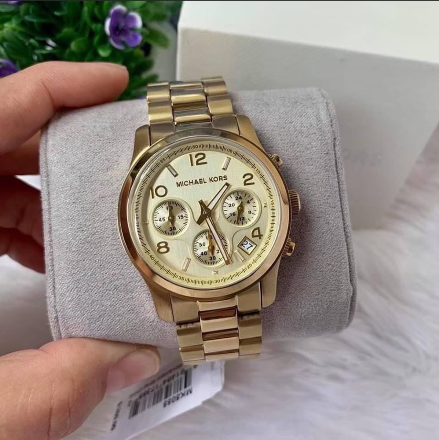 Necesario Andes derrocamiento Michael Kors MK5055 Midsized Chronograph Gold-tone Unisex Watch With 1 Year  Warranty For Mechanism | Lazada PH