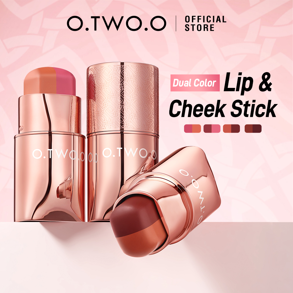 Discount on O.TWO.O  shoes - SKU: O.TWO.O 3-in-1 Blush Stick Dual Color Silky-Soft Cream for Lips&Cheeks&Eyes Long-Lasting Formula Mul