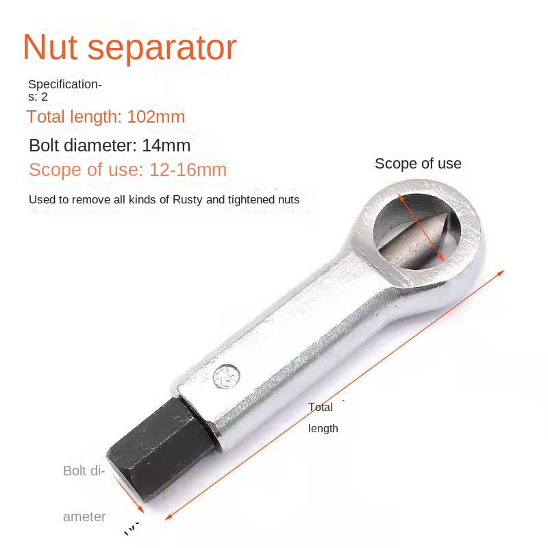 2 Pc Nut Splitter Nut Cutter Damage Nut Remover Chisel Cuting 12-16mm  16-22mm