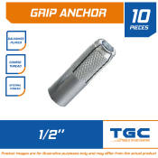 10PCS Grip Anchor 1/2 Tgc Drop in Anchor or Expansion Anchor