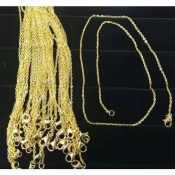 18k Gold Stainless Cable Chain with Lobster Lock - Brand Name
