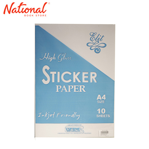 Glossy Sticker Paper (10 Sheets)