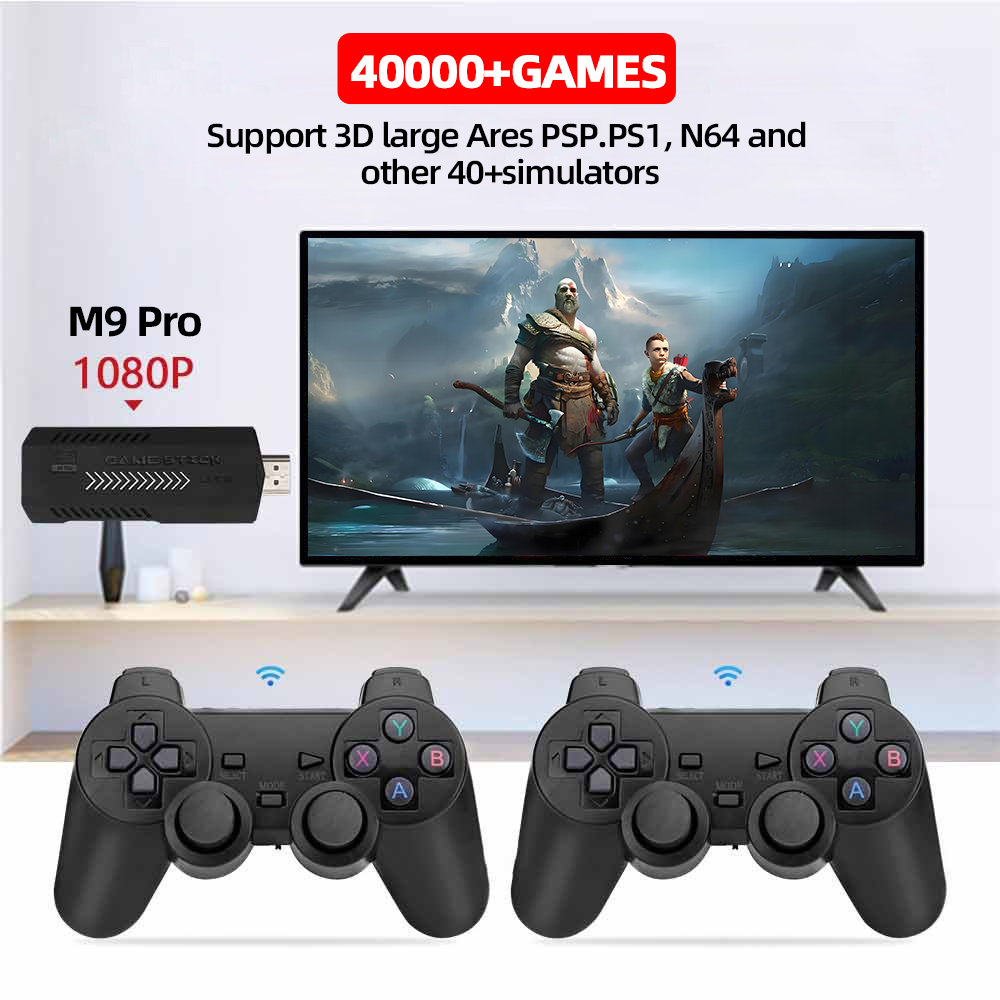 Xiaomi 2024 M9 Pro 3D Video Game Console 2.4G Dual Wireless Controller Game  Stick 4K TV Retro Games 40000+ God of War games | Lazada PH