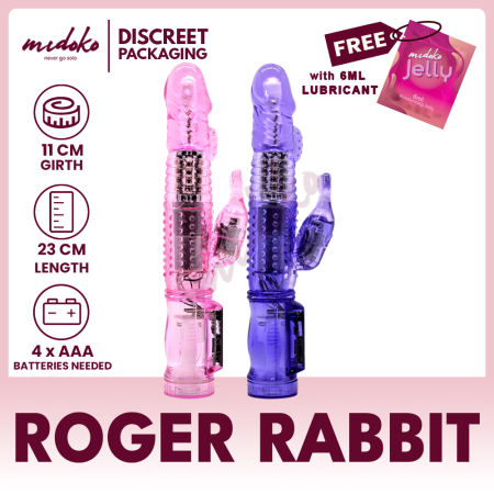 Midoko 36-Speed Jack Rabbit Vibrator for Women, G-spot Clitoral Massage