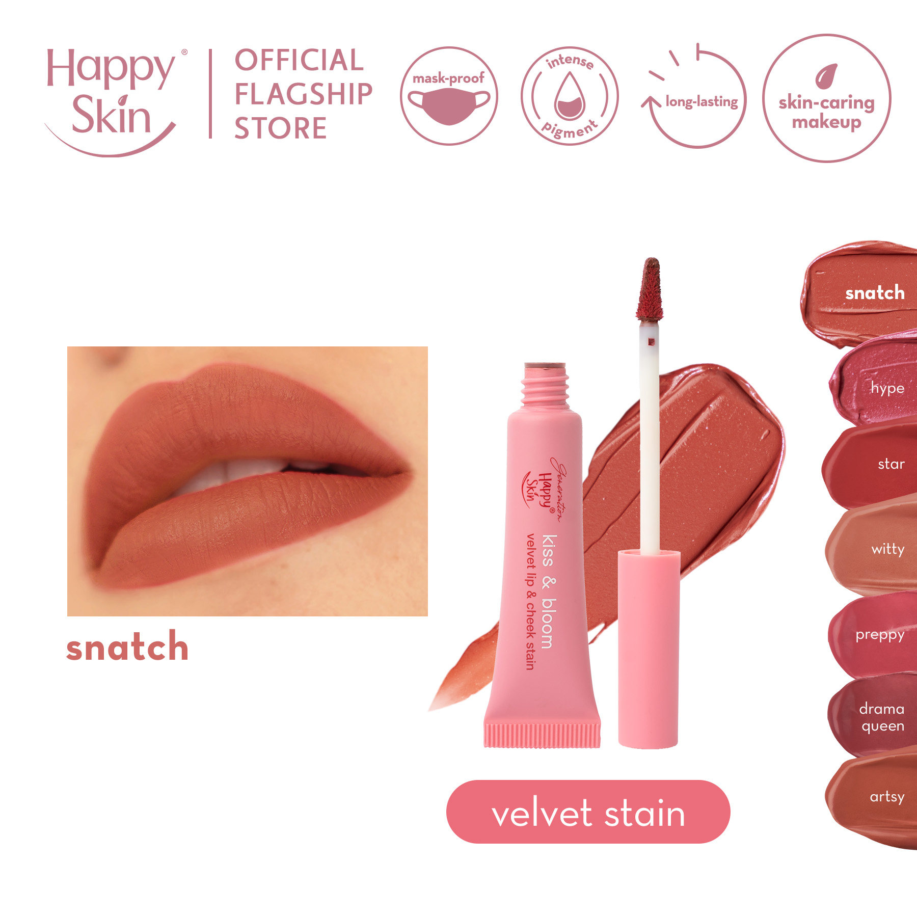 Discount on Happy Skin  shoes - SKU: Generation Happy Skin Velvet Lip & Cheek Stain in Snatch