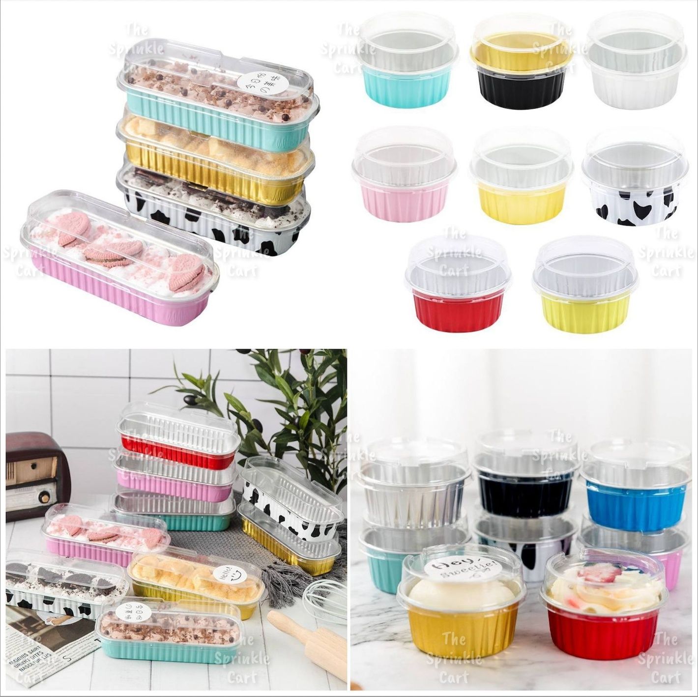 50Pcs Disposable Mousse Dessert Box With Lid Clear Plastic Cups Dessert  Acrylic Food Cake Cup