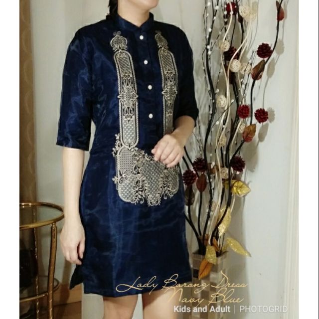 MODERN FILIPINIANA CHINESE LADY BARONG 