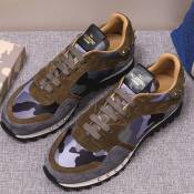 Valentino Camouflage Brown Men and Women Shoes