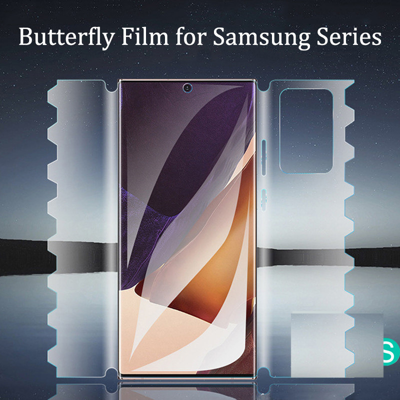 2PCS 360° Hydrogel Film For Samsung Galaxy S22 S21 S20 Ultra Plus FE Screen Protector For Samsung Galaxy S10 S9 S8 5G Plus Film
