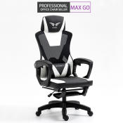 MAX GO Ergonomic Recline Mesh Office Chair with Footrest