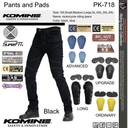 PK-718 Motorcycle Riding Pants with Knee and Hip Pads