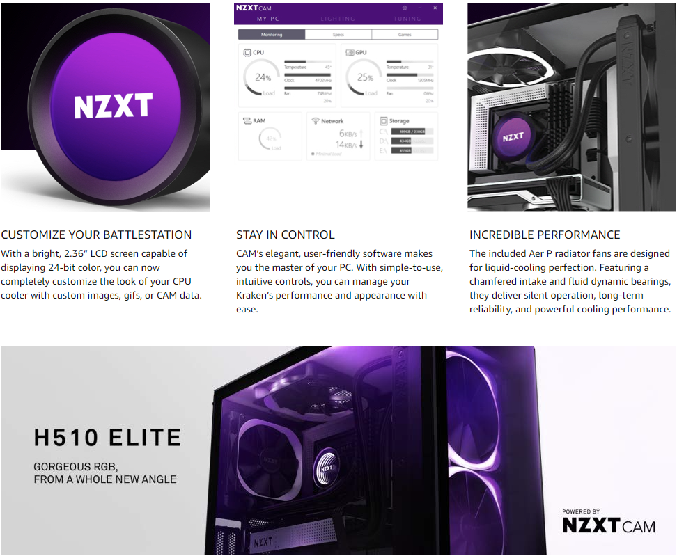 Buy NZXT Kraken Z Series Z63 280mm **LGA 1700 bracket included** RL