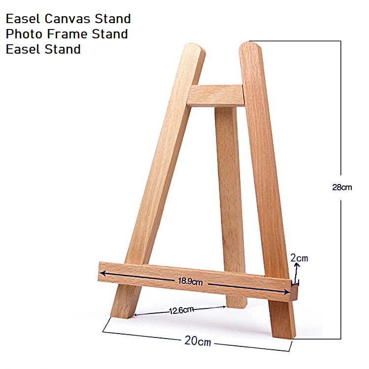 Desk easel Stand art easel for kids wood wooden small picture frame mini  small easel