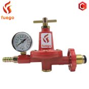 Fuego Gas High Pressure LPG Regulator with Gauges and Connector