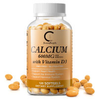 Viên dầu mềm Canxi Carbonate 600mg phối hợp D3 5000IU K2 MK7 B12 Methylcobalamin GPGP GreenPeople hỗ trợ hấp thu canxi dưỡng xương khớp bảo vệ tim mạch tăng miễn dịch hệ thần kinh