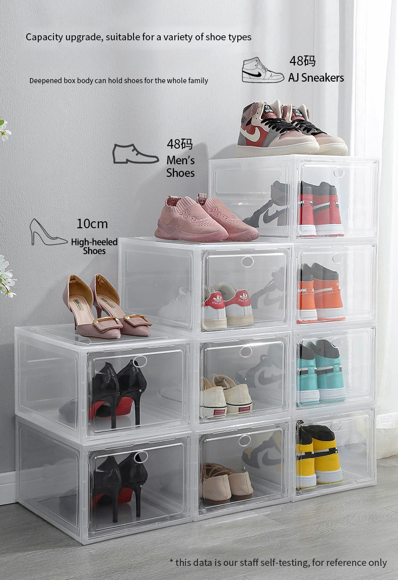 Shoe Collection Shoe Racks For Men's Sneakers Transparent