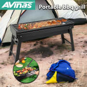 AVINAS Folding Portable BBQ Grill for Camping and Travel