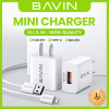 BAVIN Mini Universal Wall Charger with Quick Charge 2.4A