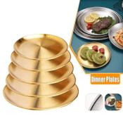 Golden Stainless Steel BBQ Plate by Restaurant Essentials