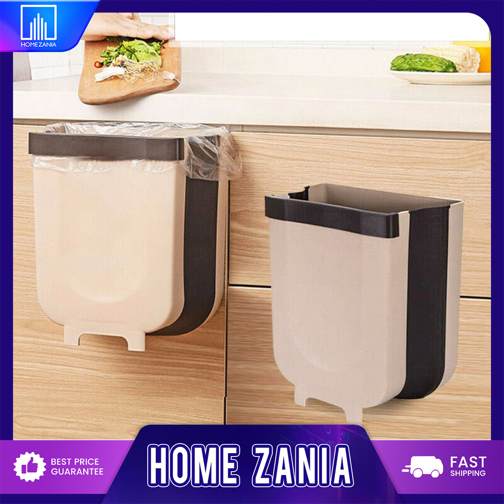 Home Zania 5L Wall-Mounted Folding Trash Bin