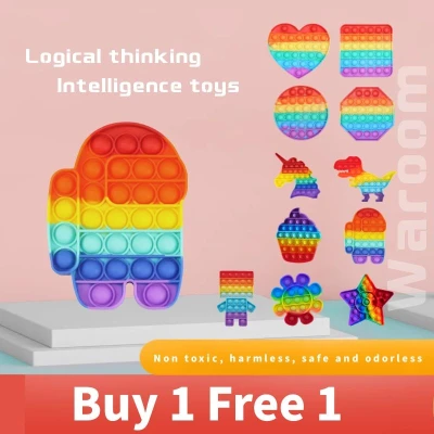 buy 1 free 1 cod buy one free one (random) pop it fidget toys sensory fidget toys Multiplayer interactive brain game Suitable for children and high-pressure people and the best choice as a gift(noted the 2finger only one pcs not 2pcs) (2)