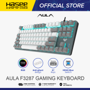 AULA F3287 Wired TKL Mechanical Gaming Keyboard - Rainbow
