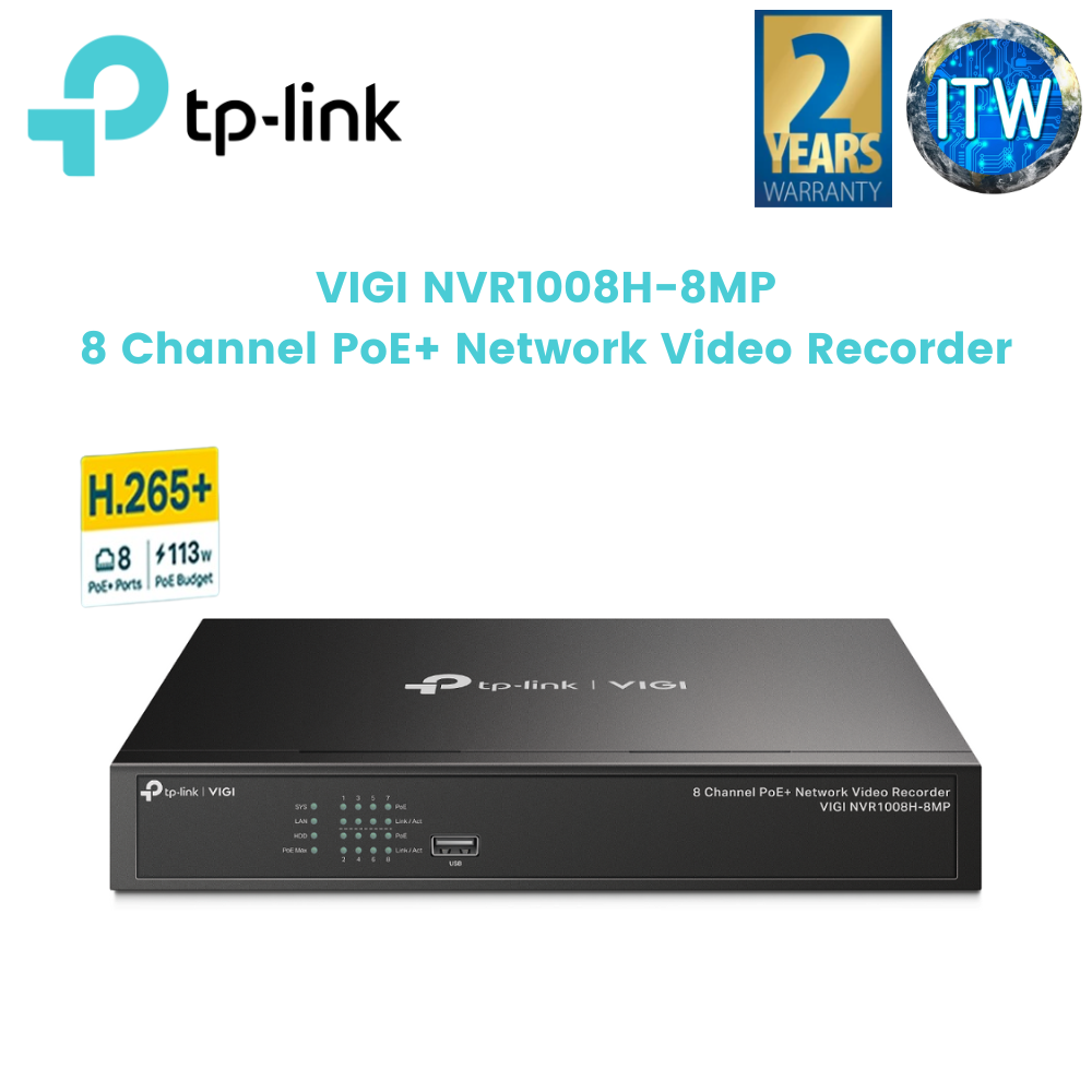 TP-Link VIGI NVR1008H-8MPネットワークビデオレコーダー - 通販 - www