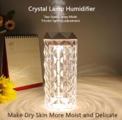 Crystal Style LED Humidifier with Adjustable Spray and Lights