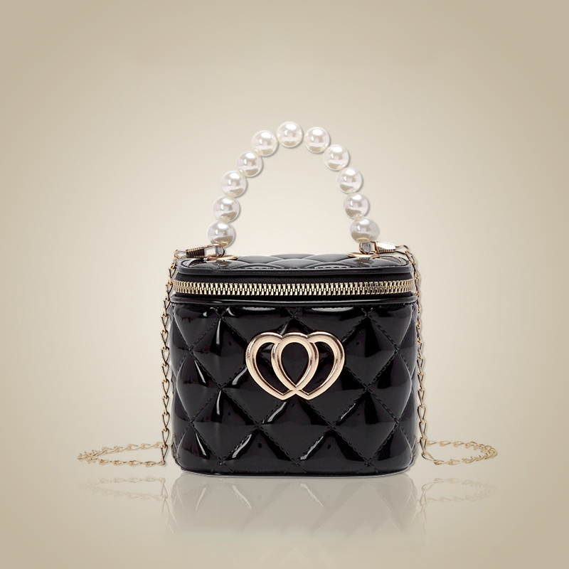 Austin Black Hearts Top Handle Bag & Matching Garda Purse (Matches Lexi Mid-Heels) by Ruby Shoo main image 0