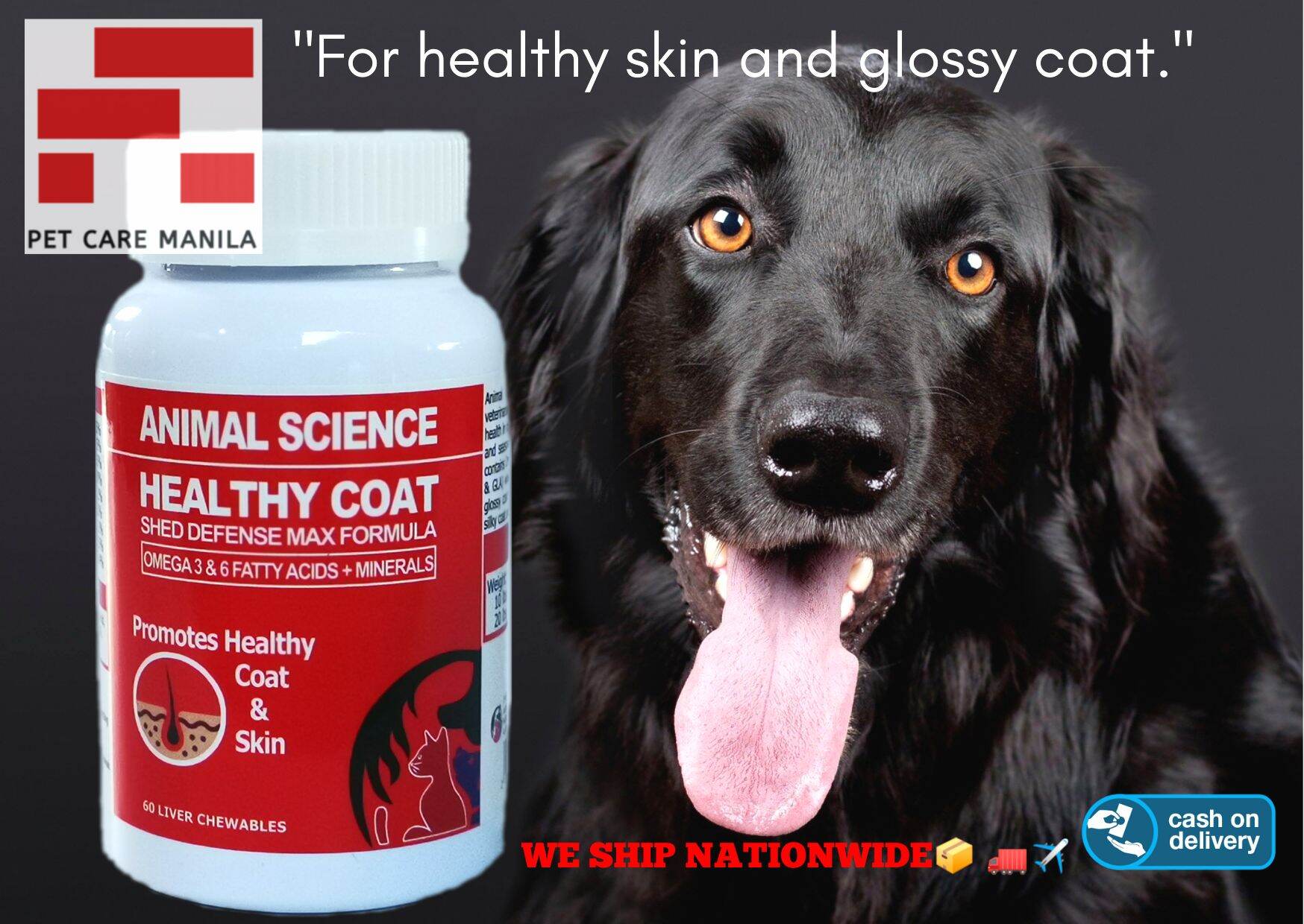 Animal Science HEALTHY COAT Shed Defense Max Formula (60 Chewable Tablets)  | Lazada PH