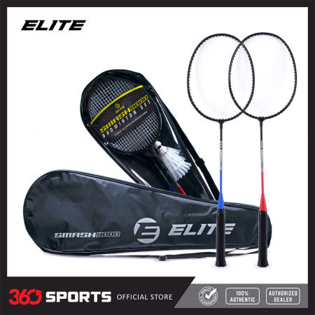Elite Smash9000 Badminton Set with Free Carry Bag and Shuttlecocks