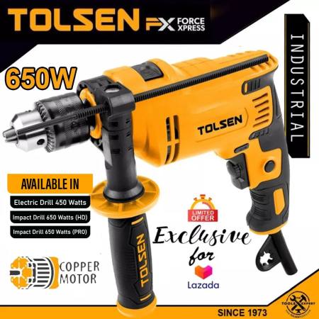 Tolsen Impact Drill Hammer - Variable Speed, FX Series